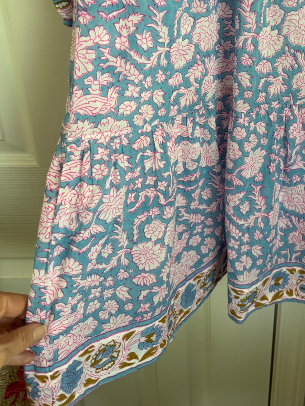 NWT, SZ BLOCKPRINTS, HAND PRINTED, PRIYA DRESS - Picture 5 of 14